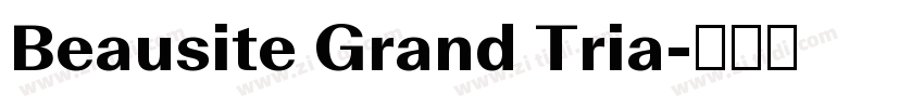 Beausite Grand Tria字体转换